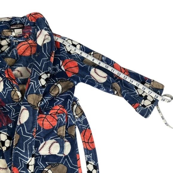 Hot Shot Sports Fleece Warm Cozy Sports Robe Size Small Tie at the Waist - Picture 5 of 5